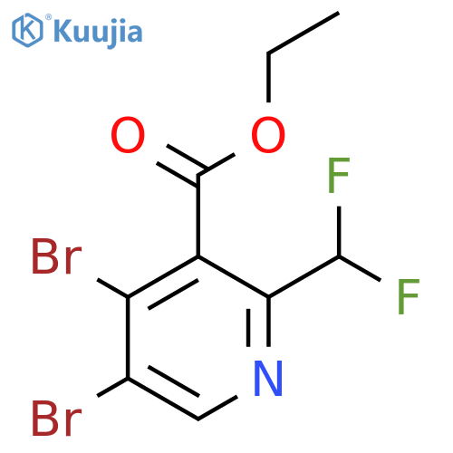 Ethyl 4,5-dibromo-2-(difluoromethyl)pyridine-3-carboxylate structure
