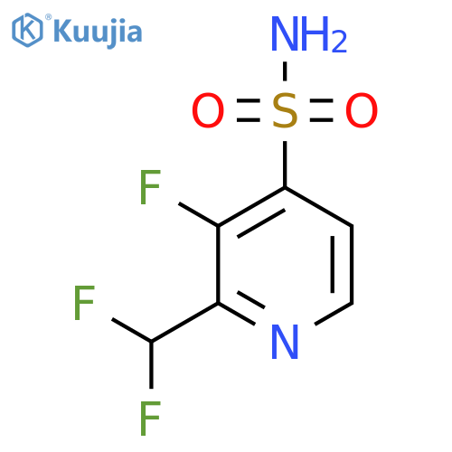 2-(Difluoromethyl)-3-fluoropyridine-4-sulfonamide structure