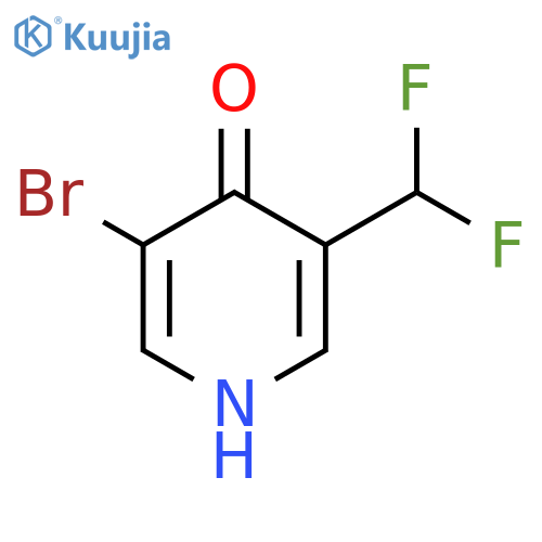 3-Bromo-5-(difluoromethyl)-4-hydroxypyridine structure
