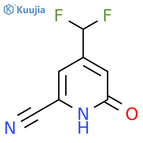 2-Cyano-4-(difluoromethyl)-6-hydroxypyridine structure