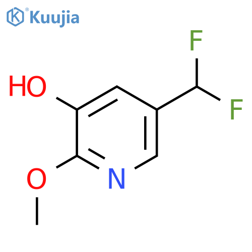 5-(Difluoromethyl)-3-hydroxy-2-methoxypyridine structure