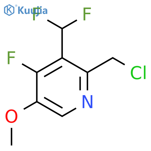 2-(Chloromethyl)-3-(difluoromethyl)-4-fluoro-5-methoxypyridine structure