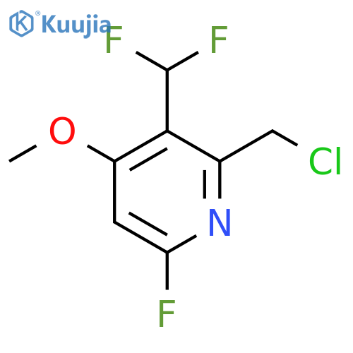 2-(Chloromethyl)-3-(difluoromethyl)-6-fluoro-4-methoxypyridine structure