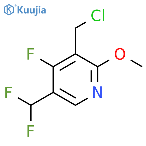 3-(Chloromethyl)-5-(difluoromethyl)-4-fluoro-2-methoxypyridine structure