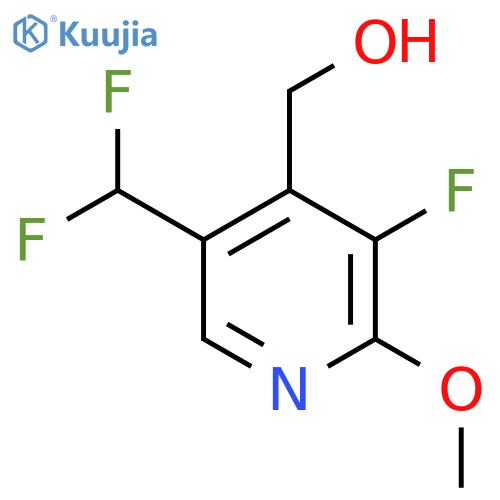 5-(Difluoromethyl)-3-fluoro-2-methoxypyridine-4-methanol structure
