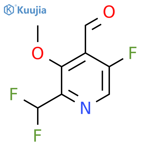 2-(Difluoromethyl)-5-fluoro-3-methoxypyridine-4-carboxaldehyde structure