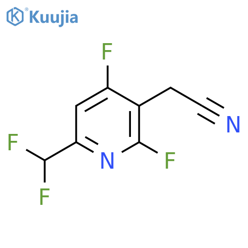 2,4-Difluoro-6-(difluoromethyl)pyridine-3-acetonitrile structure