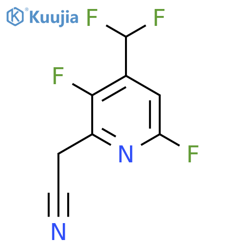 3,6-Difluoro-4-(difluoromethyl)pyridine-2-acetonitrile structure