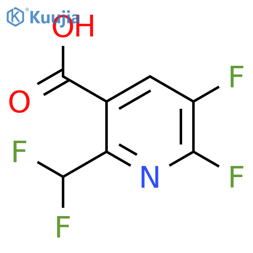2,3-Difluoro-6-(difluoromethyl)pyridine-5-carboxylic acid structure