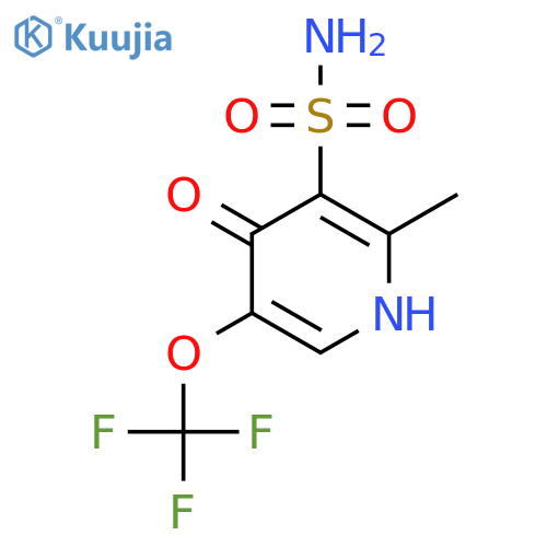 4-Hydroxy-2-methyl-5-(trifluoromethoxy)pyridine-3-sulfonamide structure