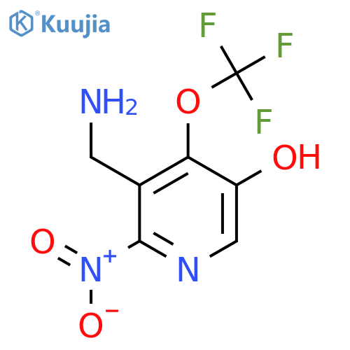 3-(Aminomethyl)-5-hydroxy-2-nitro-4-(trifluoromethoxy)pyridine structure