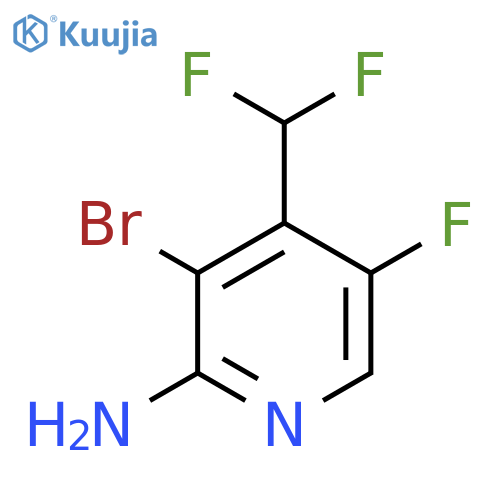 2-Amino-3-bromo-4-(difluoromethyl)-5-fluoropyridine structure
