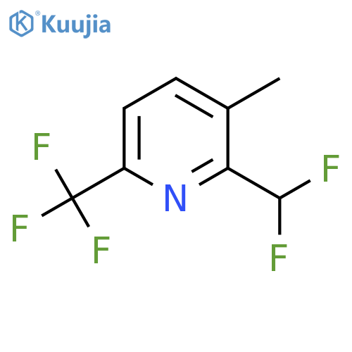 2-(Difluoromethyl)-3-methyl-6-(trifluoromethyl)pyridine structure