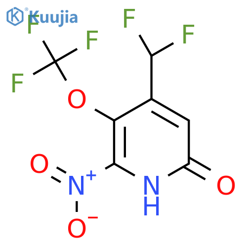 4-(Difluoromethyl)-6-hydroxy-2-nitro-3-(trifluoromethoxy)pyridine structure