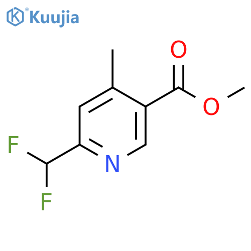 Methyl 6-(difluoromethyl)-4-methylnicotinate structure