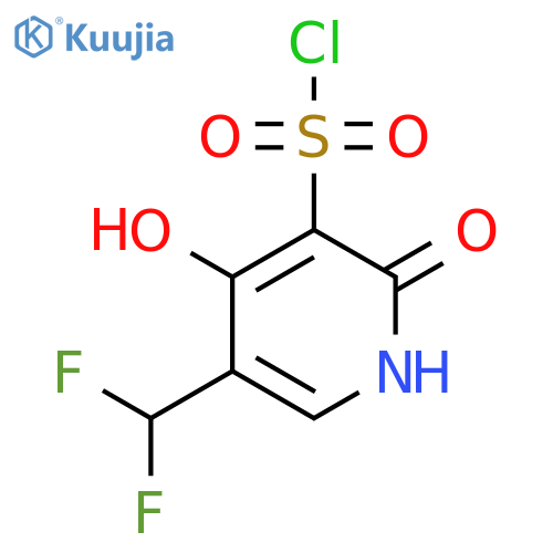 5-(Difluoromethyl)-2,4-dihydroxypyridine-3-sulfonyl chloride structure