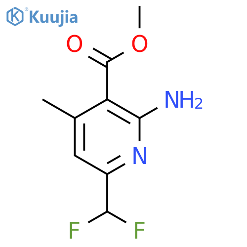 Methyl 2-amino-6-(difluoromethyl)-4-methylpyridine-3-carboxylate structure