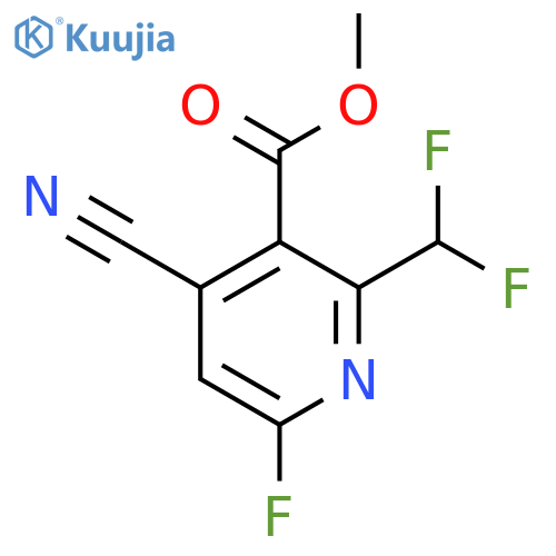 Methyl 4-cyano-2-(difluoromethyl)-6-fluoropyridine-3-carboxylate structure