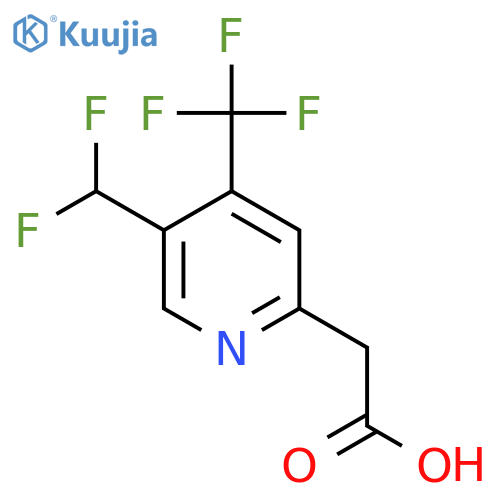 5-(Difluoromethyl)-4-(trifluoromethyl)pyridine-2-acetic acid structure