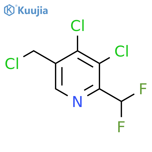 5-(Chloromethyl)-3,4-dichloro-2-(difluoromethyl)pyridine structure
