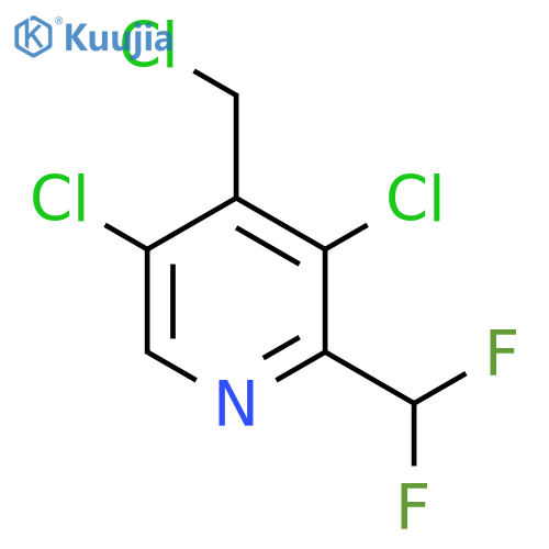 4-(Chloromethyl)-3,5-dichloro-2-(difluoromethyl)pyridine structure