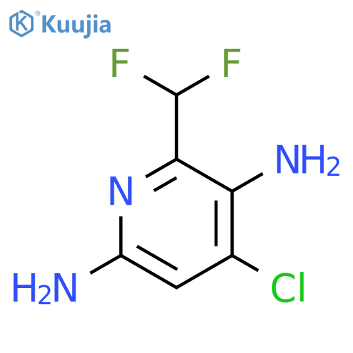 4-Chloro-3,6-diamino-2-(difluoromethyl)pyridine structure