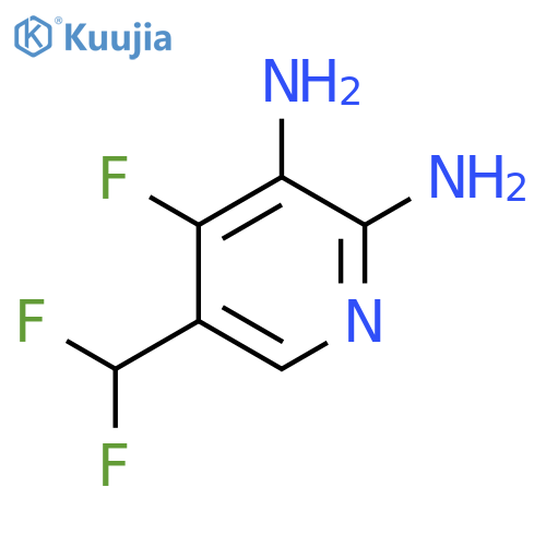 2,3-Diamino-5-(difluoromethyl)-4-fluoropyridine structure