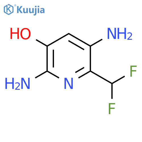 3,6-Diamino-2-(difluoromethyl)-5-hydroxypyridine structure