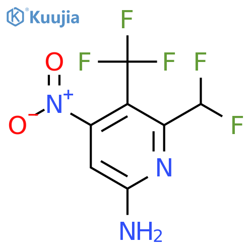 6-Amino-2-(difluoromethyl)-4-nitro-3-(trifluoromethyl)pyridine structure