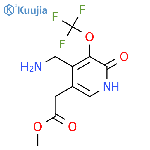 Methyl 4-(aminomethyl)-2-hydroxy-3-(trifluoromethoxy)pyridine-5-acetate structure