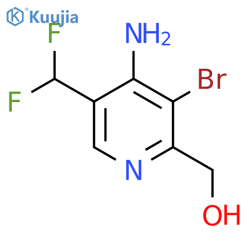4-Amino-3-bromo-5-(difluoromethyl)pyridine-2-methanol structure