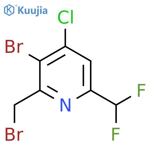 3-Bromo-2-(bromomethyl)-4-chloro-6-(difluoromethyl)pyridine structure