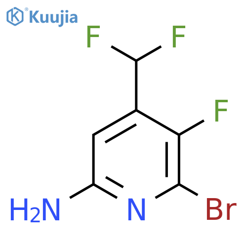 6-Amino-2-bromo-4-(difluoromethyl)-3-fluoropyridine structure