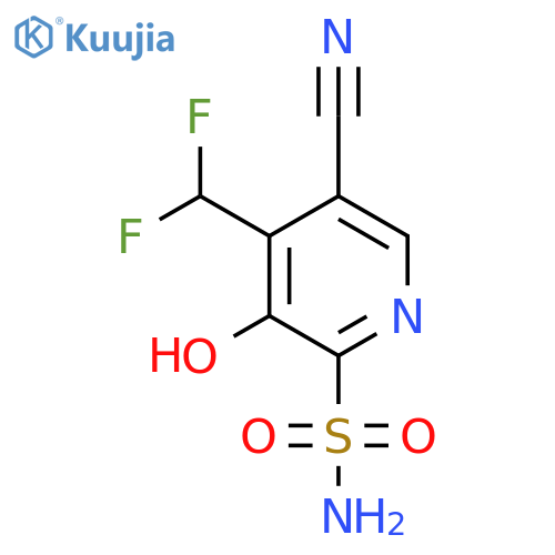 5-Cyano-4-(difluoromethyl)-3-hydroxypyridine-2-sulfonamide structure