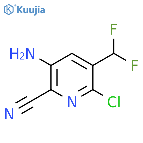 3-Amino-6-chloro-2-cyano-5-(difluoromethyl)pyridine structure