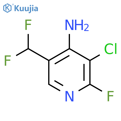4-Amino-3-chloro-5-(difluoromethyl)-2-fluoropyridine structure