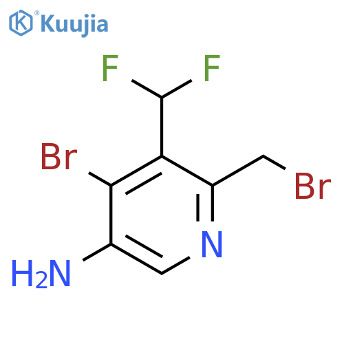 5-Amino-4-bromo-2-(bromomethyl)-3-(difluoromethyl)pyridine structure