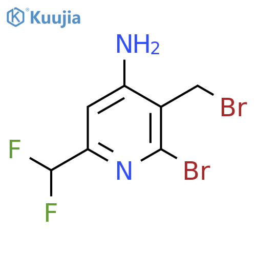 4-Amino-2-bromo-3-(bromomethyl)-6-(difluoromethyl)pyridine structure