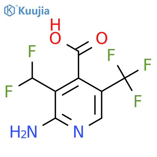 2-Amino-3-(difluoromethyl)-5-(trifluoromethyl)pyridine-4-carboxylic acid structure
