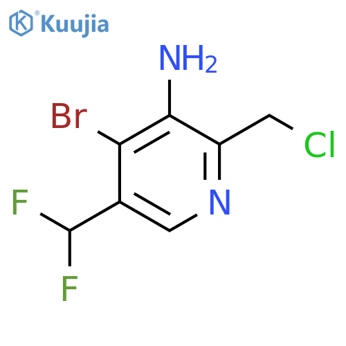 3-Amino-4-bromo-2-(chloromethyl)-5-(difluoromethyl)pyridine structure