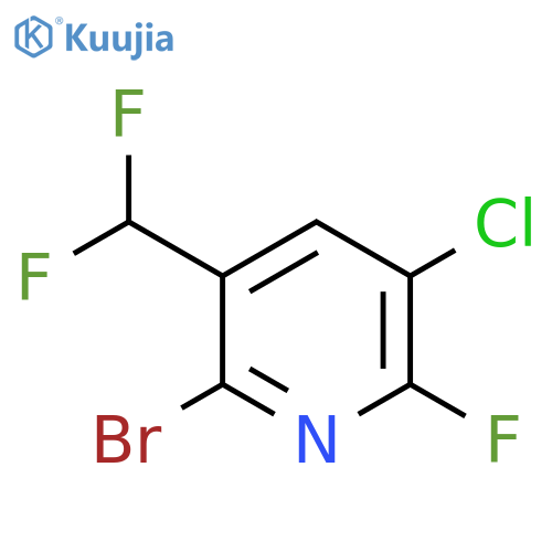 2-Bromo-5-chloro-3-(difluoromethyl)-6-fluoropyridine structure