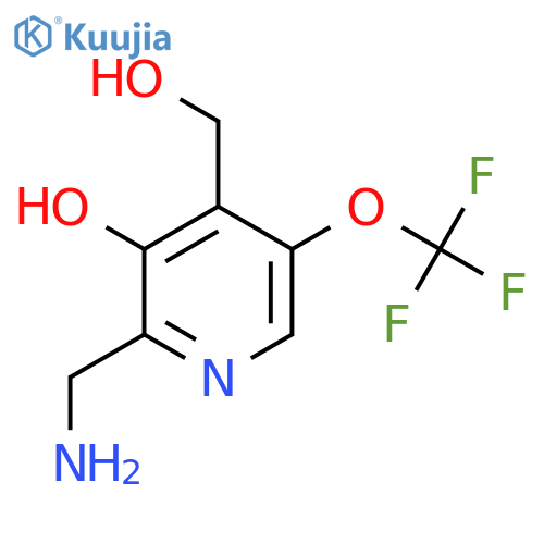 2-(Aminomethyl)-3-hydroxy-5-(trifluoromethoxy)pyridine-4-methanol structure