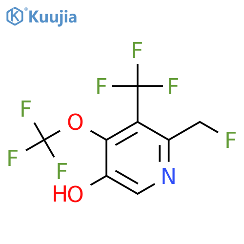 2-(Fluoromethyl)-5-hydroxy-4-(trifluoromethoxy)-3-(trifluoromethyl)pyridine structure