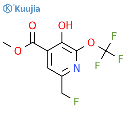 Methyl 6-(fluoromethyl)-3-hydroxy-2-(trifluoromethoxy)pyridine-4-carboxylate structure