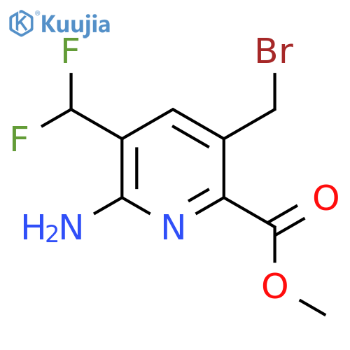 Methyl 2-amino-5-(bromomethyl)-3-(difluoromethyl)pyridine-6-carboxylate structure