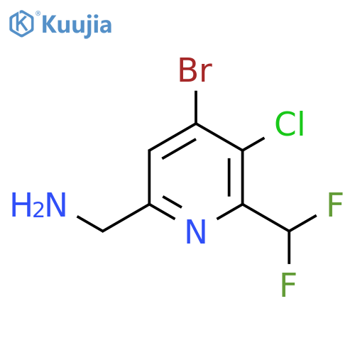 6-(Aminomethyl)-4-bromo-3-chloro-2-(difluoromethyl)pyridine structure