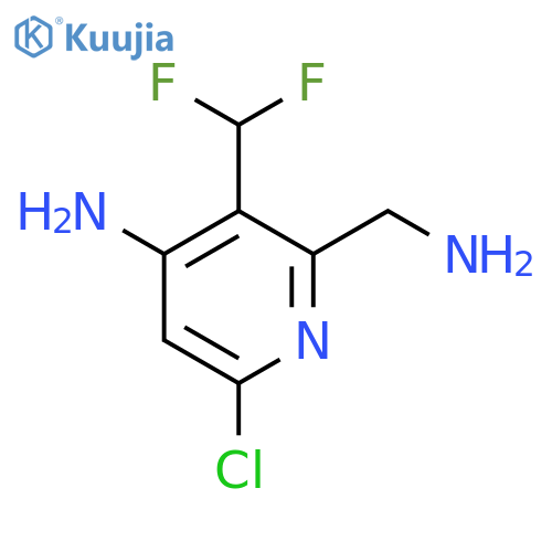 4-Amino-2-(aminomethyl)-6-chloro-3-(difluoromethyl)pyridine structure