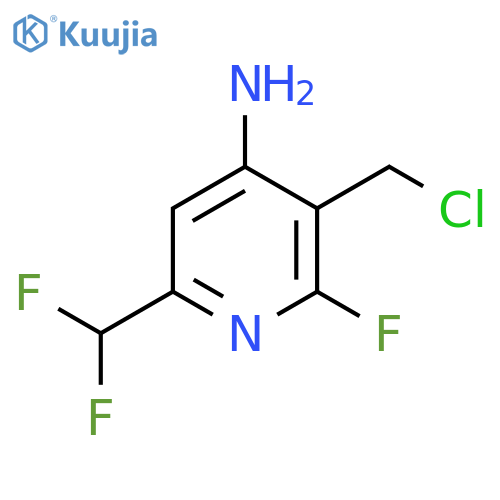 4-Amino-3-(chloromethyl)-6-(difluoromethyl)-2-fluoropyridine structure