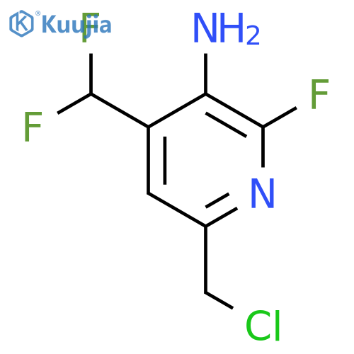 3-Amino-6-(chloromethyl)-4-(difluoromethyl)-2-fluoropyridine structure