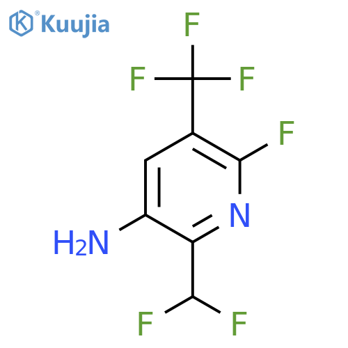 3-Amino-2-(difluoromethyl)-6-fluoro-5-(trifluoromethyl)pyridine structure
